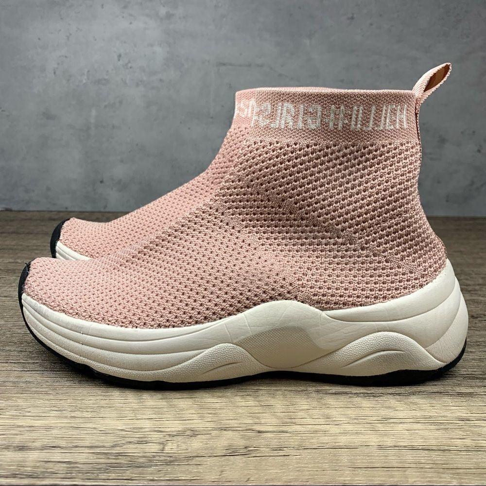 Zara girl's‎ Sock Style~Pink sneakers~sz 13US/31EU